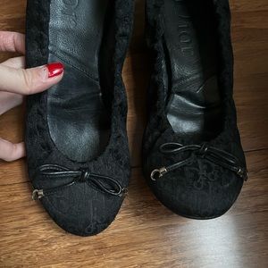 Christian Dior Monogram Scrunch Ballet Flats